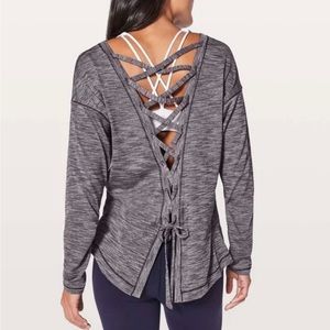 Lululemon Laced With Intent Long Sleeve - Heathered grey